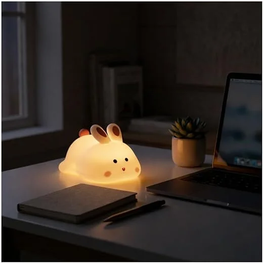 Silicone Rabbit Night Lamp