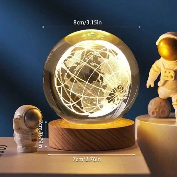 Globe Crystal Ball LED Lamp – view 2