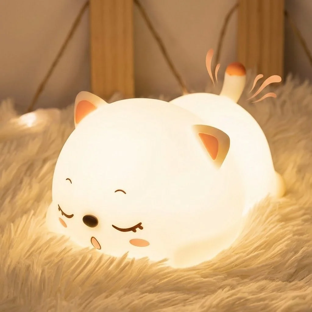 Silicone Cat Night Lamp