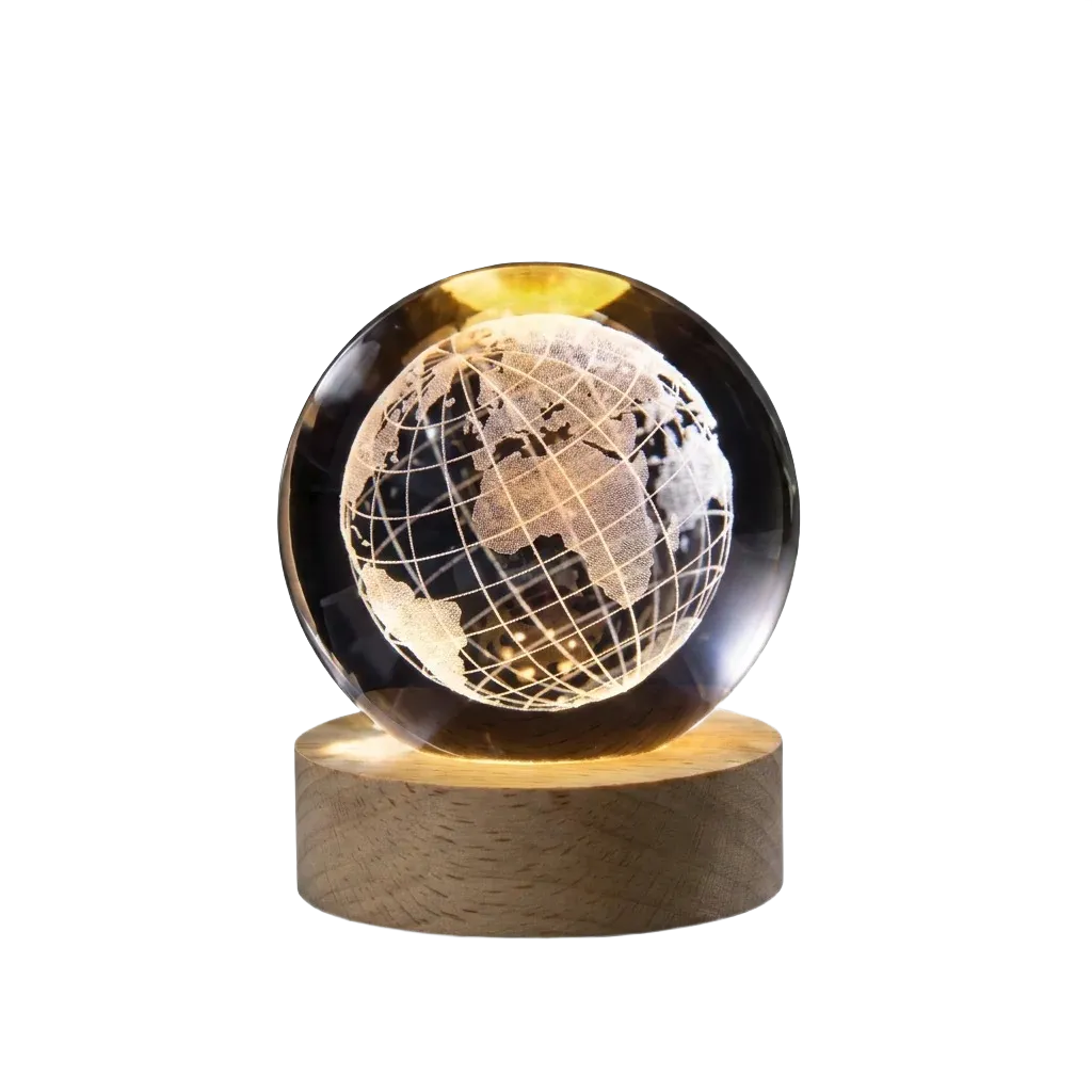 Globe Crystal Ball LED Lamp