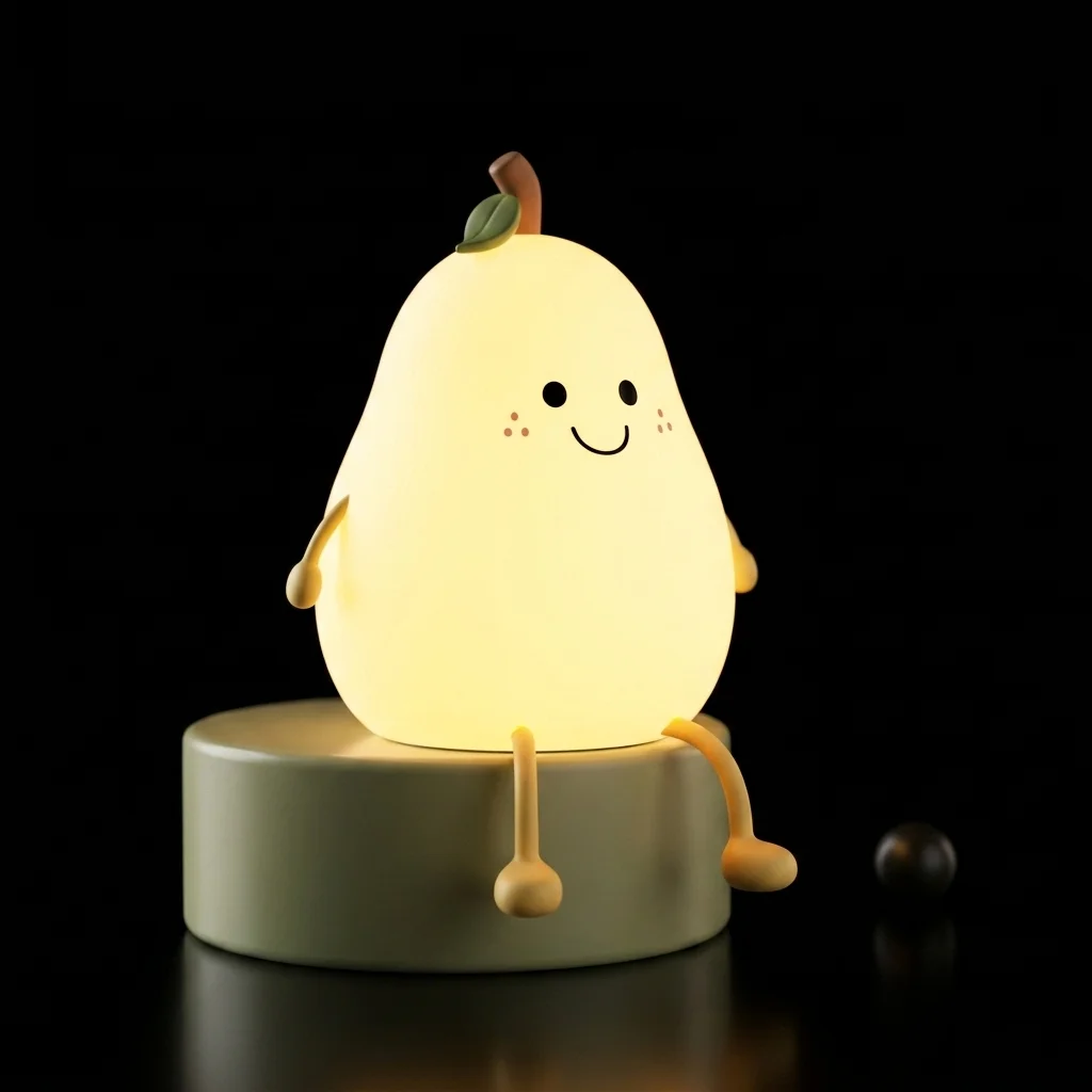 Pear Silicone LED Night Lamp