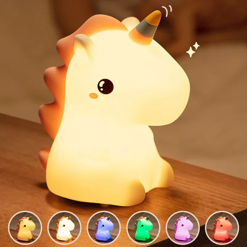 Unicorn LED Nursery Night Lamp – view 2